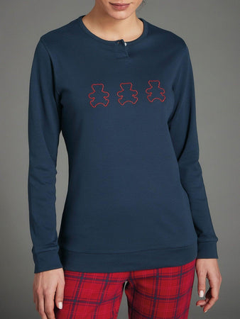 Ragno Pigiama Invernale in Caldo Cotone da Donna DA98N1 S32 - Passarelli Biancheria