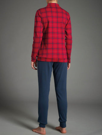 Ragno Pigiama Invernale in Caldo Cotone da Donna DA98NU S32 - Passarelli Biancheria