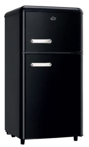 DCG FRIGO DOPPIA PORTA LINEA RETRO' 110LT E NERO MF110BCDP