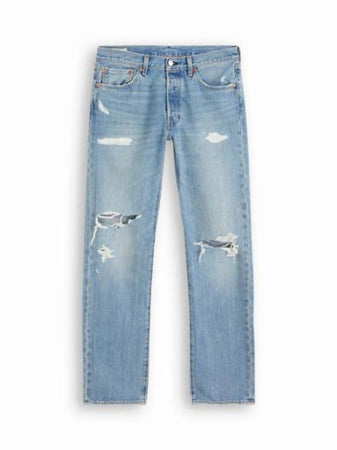 LEVI'S jeans LIGHT INDIGO DESTRUCTED da uomo