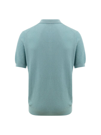Gran Sasso Polo Knitting Pattern in Azzurro da uomo