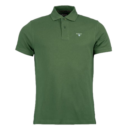 BARBOUR polo uomo barbour - tartan pique polo - verde da uomo