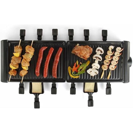 Raclette LIVOO DOC185 set 12 persone - Nero