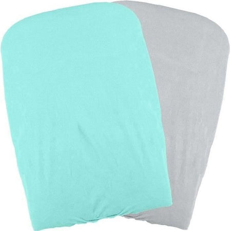 DOMIVA Set di 2 copri fasciatoio - Acqua / Perla