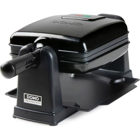Macchina per waffle rotante DOMO - DO9224W - Ruotabile di 180 - Rivestimento antiaderente - Impugnatura Cool-touch - 2 persone