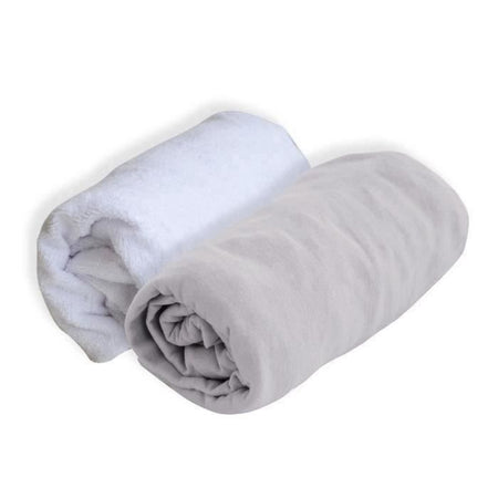 SOFT NID Lotto 1 Alese + 1 Lenzuolo con angoli - 70 X 140 Cm - Perla