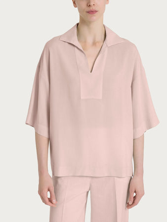 Ragno Blusa con colletto polo in EcoSeta DP33S8 2504S34