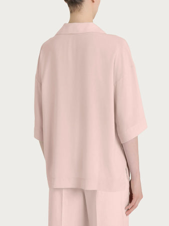 Ragno Blusa con colletto polo in EcoSeta DP33S8 2504S34