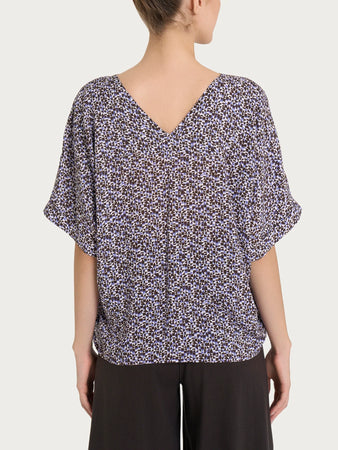 Ragno Blusa con geometric pattern e manica kimono in Ecoseta DQ25SX 2504S30