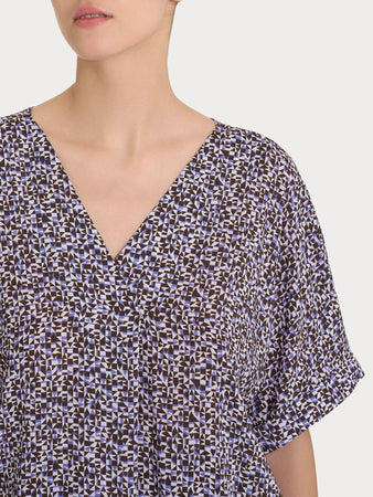 Ragno Blusa con geometric pattern e manica kimono in Ecoseta DQ25SX 2504S30