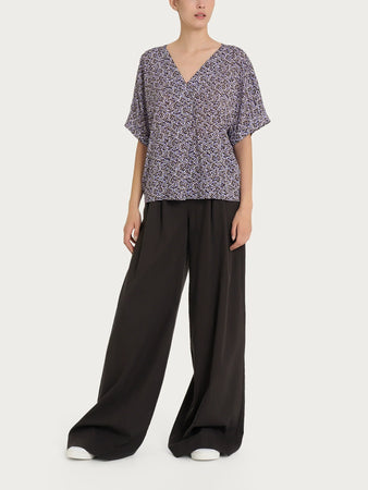 Ragno Blusa con geometric pattern e manica kimono in Ecoseta DQ25SX 2504S30