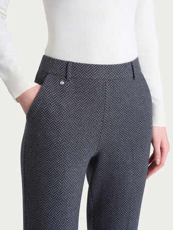 Ragno Pantalone in fantasia dritto con tasche in Eco Jacquard DR38PP 2510S66