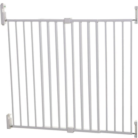 DREAMBABY Barriera di sicurezza Extra large BROADWAY Gro Gate - Da avvitare - L 76/134,5 x H 76 cm - Bianco