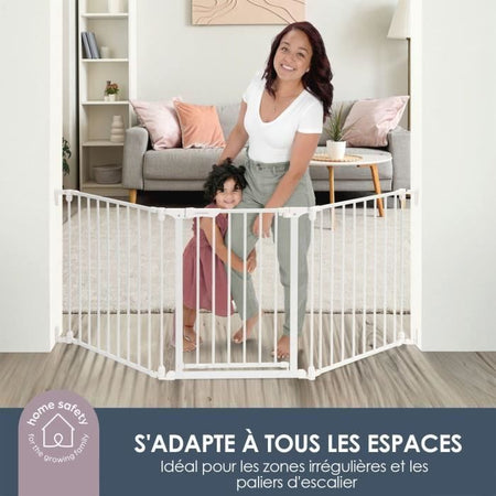 Cancelletto di sicurezza per bambini - Discovery 3 - DREAMBABY - 74,5 cm a 1,95 cm - Bianco