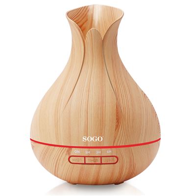 SOGO Diffusore elettrico di aromi ed essenze ad ultrasuoni 7 luci  2 modalità vapore