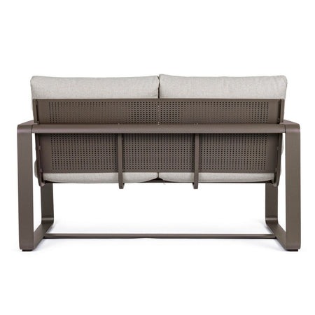 Divano "Merrigan" in alluminio verniciato a polvere da giardino e veranda