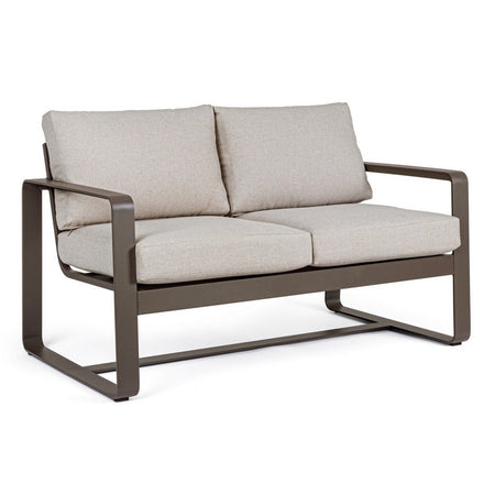 Divano "Merrigan" in alluminio verniciato a polvere da giardino e veranda