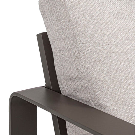 Divano "Merrigan" in alluminio verniciato a polvere da giardino e veranda