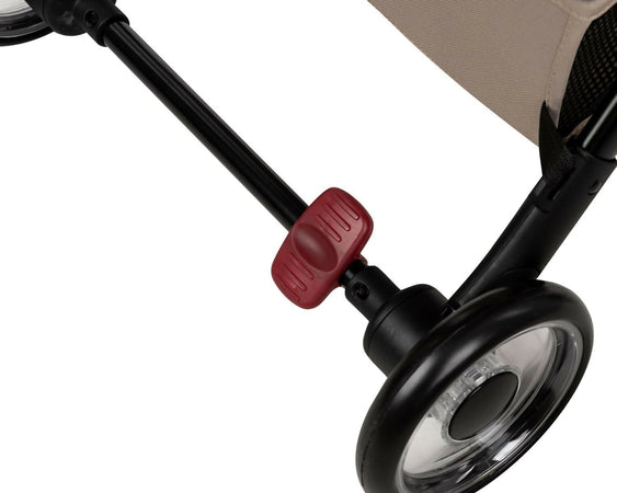 KIKKABOO Passeggino Cloe - colore BEIGE - telaio in alluminio, Pieghevole, omologato fino a 22 kg, Passeggino 0+ Mesi fino 22 Kg - Passeggino Leggero con Chiusura Compatta, Schienale Reclinabile e Regolabile, Poggiagambe