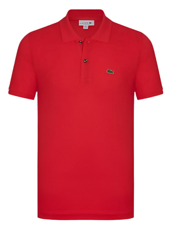Lacoste Polo Uomo Classica Piqué Polo Tinta Unita Colletto Mezze Maniche Polo Lacoste In Petit Piqué 100% Cotone Polo Classica
