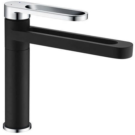 Miscelatore lavabo - EDOUARD ROUSSEAU - ONEGAI - Nero / Cromo