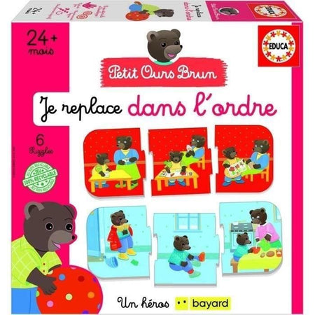 Gioco didattico - EDUCA - Associo Sequenze Logiche - Piccolo orsetto bruno