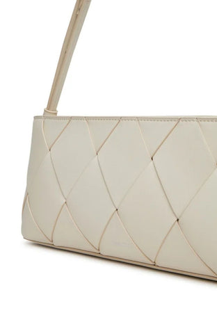calvin klein BORSA CK WOVEN ELONGATED SHOULERD BAG da donna