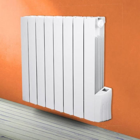 Radiatore elettrico a inerzia fluida - 1200W - WARM TECH - 230V - Fino a 50m3 - Bianco