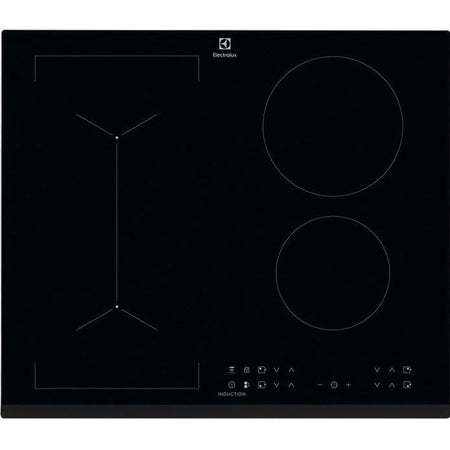 ELECTROLUX LIV6343 - Piano cottura - 4 fuochi - 7350W - Rivestimento in vetro - Nero