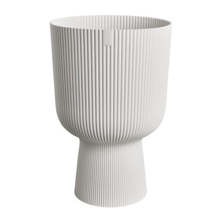 Vaso per fiori - Elho - Vibes Fold Coupe - Bianco - L 30 x P 29,5 x H 45 cm - Interno - 100% riciclato