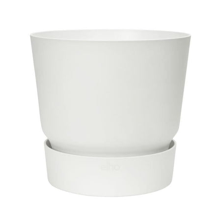 Vaso da fiori rotondo ELHO Greenville 25 - Esterno - 24,48 x H 23,31 cm - Bianco