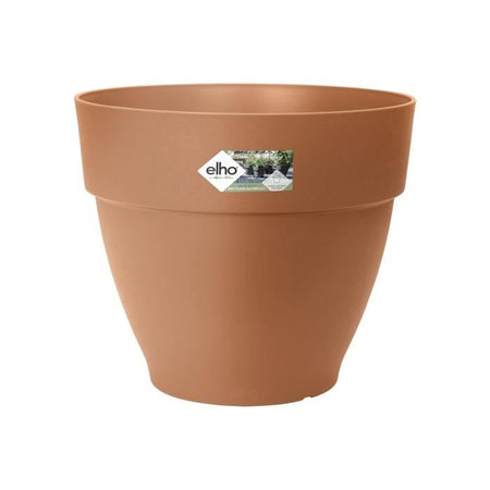 Elho Vibia Campana Fioriera Rotonda 55 - Marrone - 55 x H 47 cm - da esterno - 100% riciclata