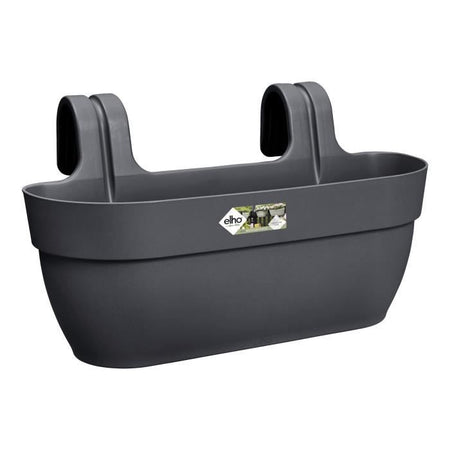 ELHO - Vaso da fiori - Vibia Campana Easy Hanger Large - Antracite - Balcone esterno - L 24,1 x P 46 x H 26,5 cm