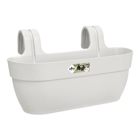 ELHO - Vaso da fiori - Vibia Campana Easy Hanger Large - Silk White - Balcone esterno - L 24,1 x P 46 x H 26,5 cm