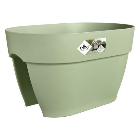 ELHO - Vaso da fiori - Vibia Campana Flower Bridge 40 - Verde pistacchio - Balcone esterno - L 26 x P 39 x H 22 cm