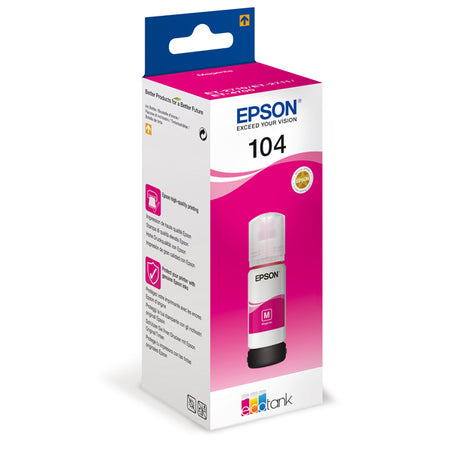 Cartuccia Inchiostro 104, Flacone Magenta Da 65Ml