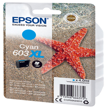 Cartuccia Di Inchiostro Epson Ciano Serie 603Xl Stella Marina