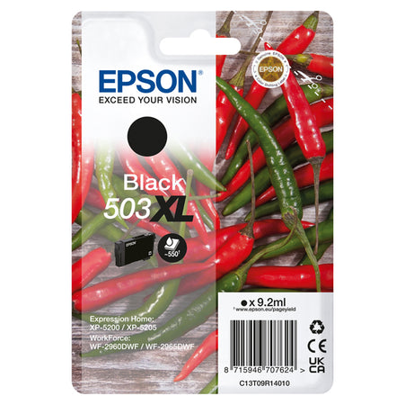 Epson Cartuccia Peperoncino 503Xl Nero 9,2 Ml