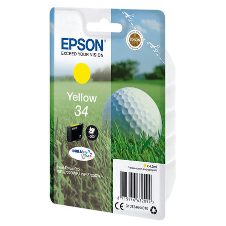 Cartuccia Inchiostro Giallo 34 Pallina Da Golf