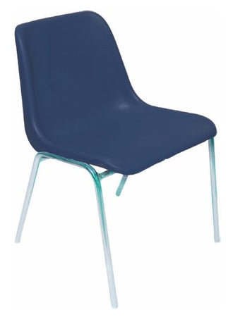 Sedia impilabile per sala attesa e per arredo mensa in colore blu IN PRONTA CONSEGNA