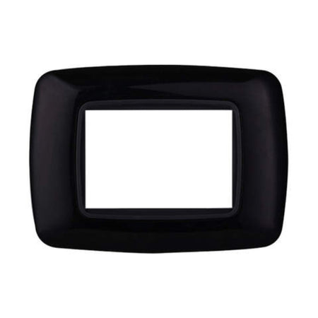 PLACCA PLASTICA 3P BOMBATA NERO - ElettroWatt.eu