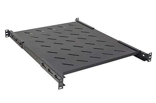 Ripiano Per Armadio Rack 19 Allungabile 550 Mm Con 4 Agganci Nero