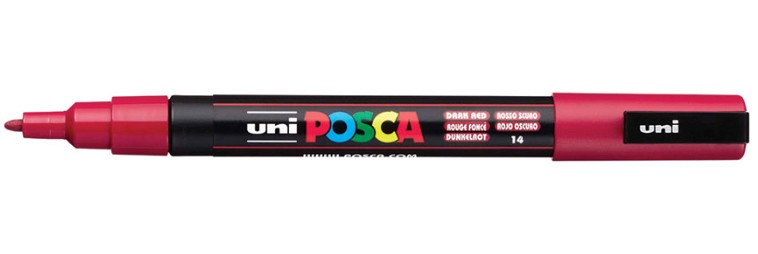 POSCA PC-3M Rosso scuro