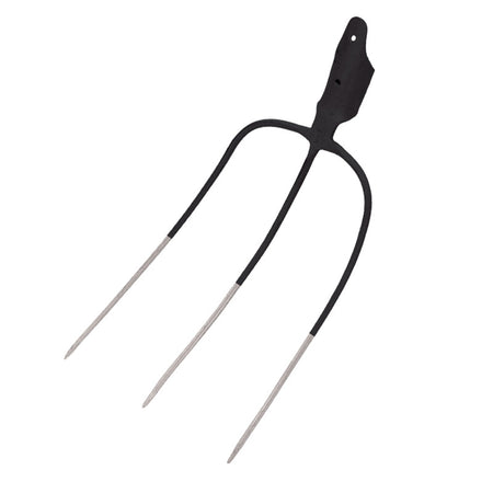 Forca per fieno in acciaio con denti affilati piatti manico antiusura