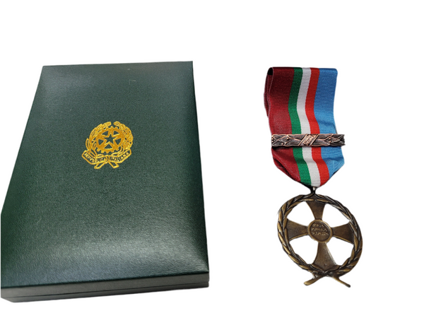 Croce decorazione Operazione Vespri siciliani con scatola Repubblica Italiana