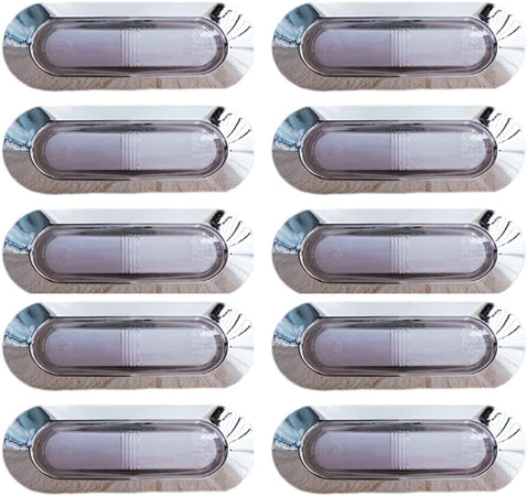 6 FANALINI LUCI LED NAVIGAZIONE MARINE BARCA YATCH BIANCO FREDDO 6000K LUCI MARINE 12-24V IMPERMEABILI