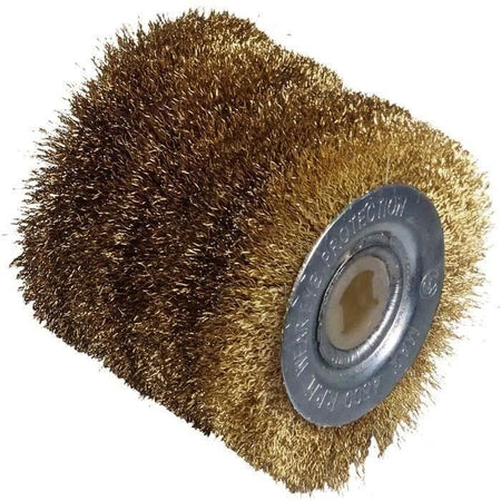 Spazzola metallica grande - filo di ottone 0,3mm - 60mm - L60mm