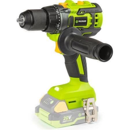Trapano a percussione a batteria - FIELDMANN - 20V - Brushless - 1900 giri/min - 60 Nm - Batteria e caricabatteria non inclusi