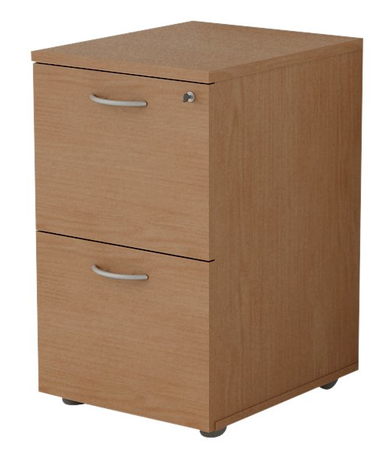 Classificatore in legno con 2 cassetti per cartelle sospese cm. 49x55x73,2h