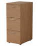 Classificatore di legno su piedi fissi a 3 cassetti per cartelle sospese cm. 49x55x107,2h